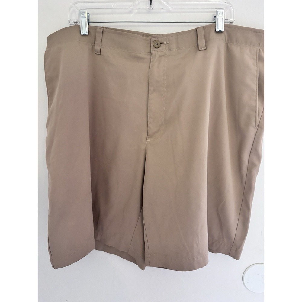 Pro Tour Tan Men's Slash Pocket Flat Front Short Athleisure Sports Wear 40x9